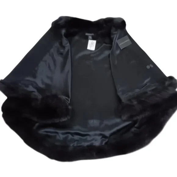 Sofia Cashmere Lined Cape/Coat with Finland Fox Fur NWT - Picture 3 of 8